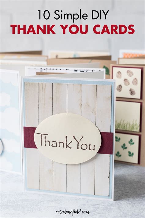 10 Simple Diy Thank You Cards Rose Clearfield