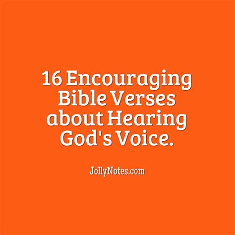 16 Encouraging Bible Verses About Hearing Gods Voice Daily Bible