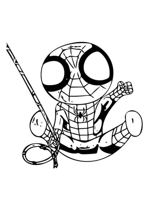 Omalovánka Portrét Spidermana Ve Městě K Vytisknutí Zdarma