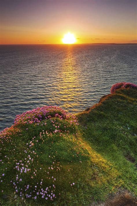 Sunset Over The Cliffs Of Moher To View The Stunning Vistas Of Ireland