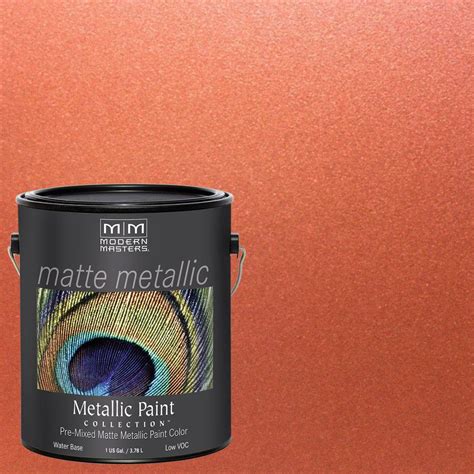 Modern Masters 1 Gal Copper Water Based Matte Metallic Interior Paint