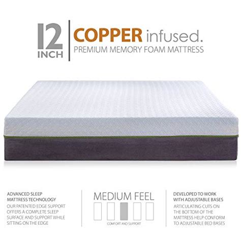 Blissful Nights E3 Split King Adjustable Bed Frames And 12 Inch Copper
