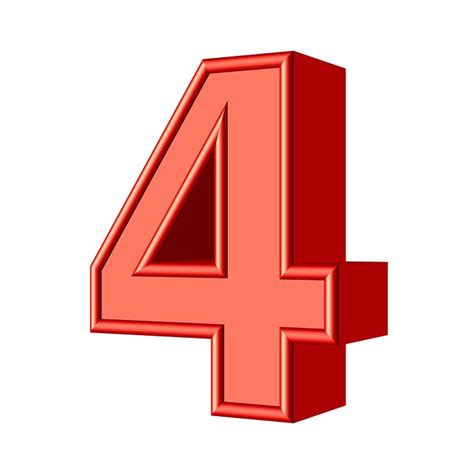 Four 4 Number - Free image on Pixabay