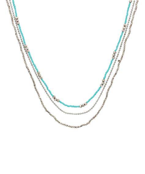 Look What I Found On Zulily Silvertone Turquoise Bead Layered