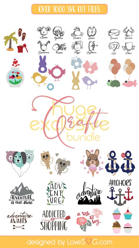 Download The Huge Exclusive Craft Bundle - Lovesvg.com