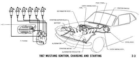 Gm wiring diagrams ignition start system color coded diagram. 1967 Mustang Wiring and Vacuum Diagrams - Average Joe Restoration