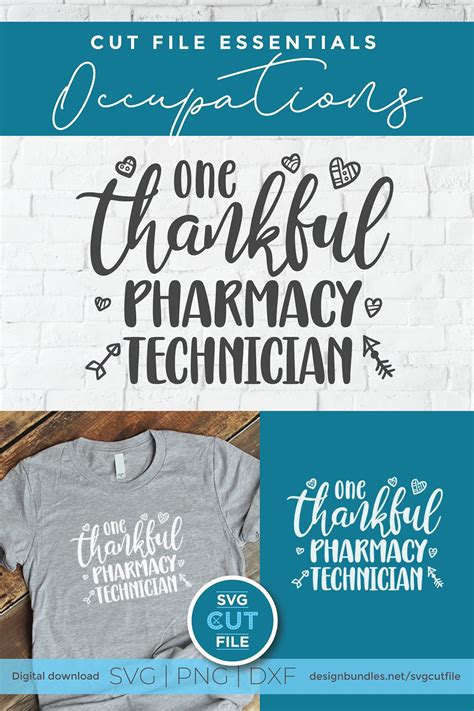 Pharmacy tech study site to prepare for the ptcb or excpt exams. Pharmacy tech SVG - one thankful pharmacy technician svg ...