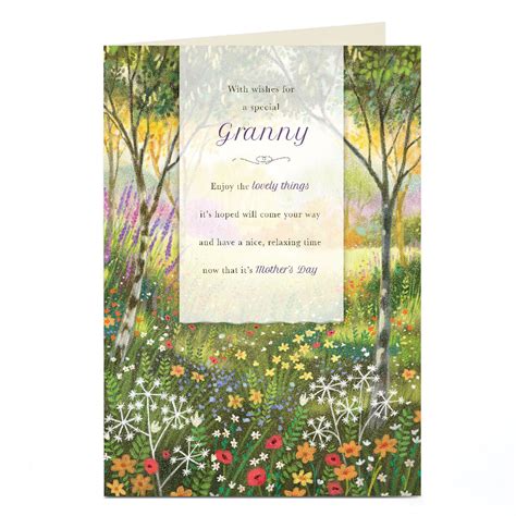 Buy Personalised Mothers Day Card Lovely Things Granny For Gbp 179