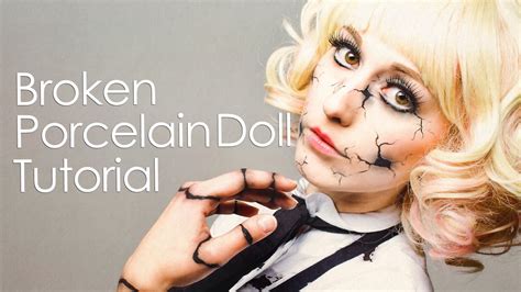 Make Up Tutorial Broken Porcelain Doll Creepy Doll Halloween Easy