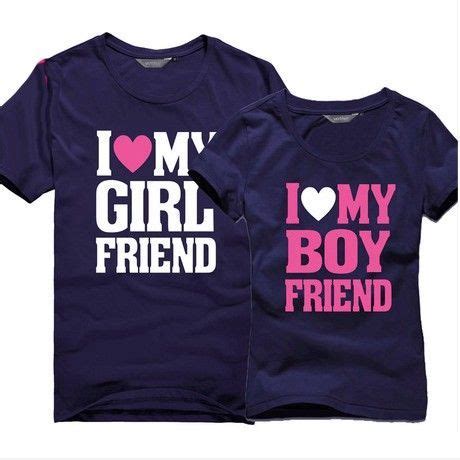 Cute coordinated outfits for couple sends a message that you are a team, thus displaying your strong bond with each other. Boyfriend and Girlfriend Matching Love T Shirts for ...