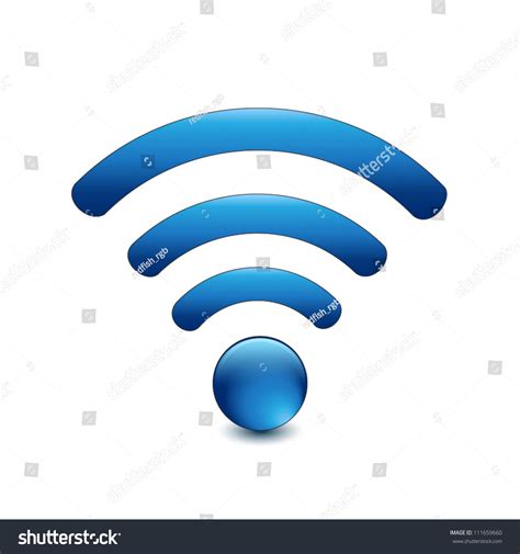 Wireless Network Symbol Stock Vector 111659660 Shutterstock