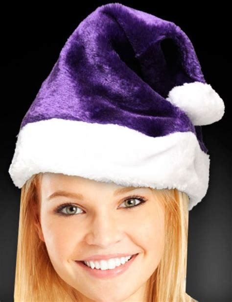 Purple Santa Hats Tag Hats