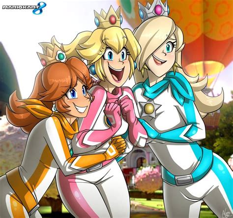Mario Kart Princesses By Namygaga Deviantart Com Namygaga On