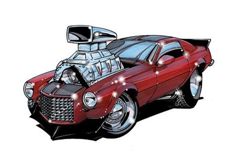 Chevy Camaro Cartoon Car Drawing Car Cartoon Cartoon Clip Art Rat
