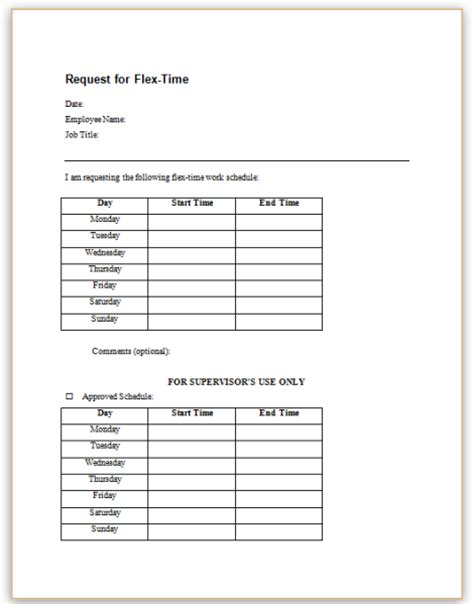 This Sample Form Can Be Used By Employees To Submit Requests For