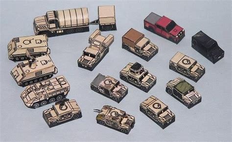 Papermau US Army And USMC Vehicles Set Paper Models In 1 25 Paper