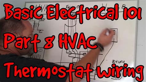 The thermostat uses 1 wire to control each of your hvac system's primary functions, such as heating, cooling, fan, etc. BASIC ELECTRICAL 101 #08 ~ HVAC - YouTube