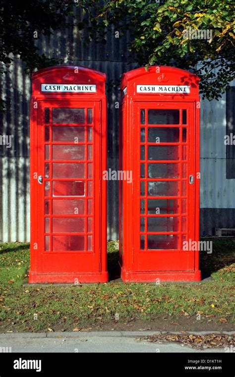 Red Public Telephone Box Stock Photo Alamy