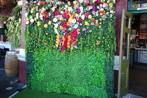 Bold And Colourful Flower Walls For Hire Perth