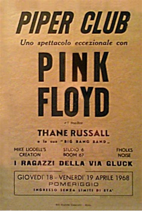 Pin Di Judie Sanders Su Locandine Di Concerti Pink Floyd Manifesti