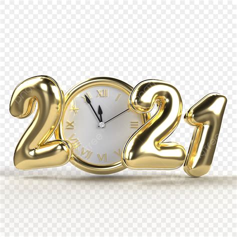 Happy New Years Png Transparent Happy New Year 2021 Realistic Gold