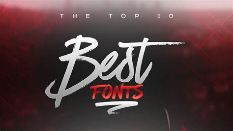 Best Free Fonts To Use For Youtube 2017 For Bannersheaderslogos