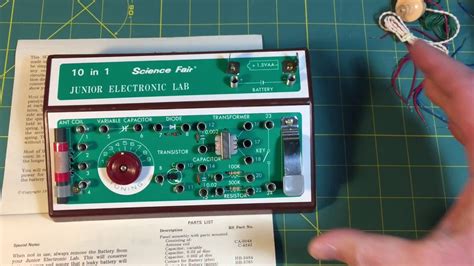 Radio Shack Science Fair 10 In 1 Jr Electronic Lab Kit Youtube