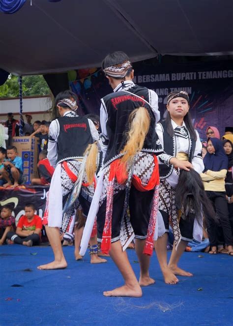 Javanesse Traditional Dance Performance Called Jaran Kepang Editorial