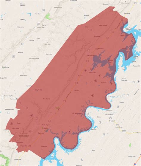 Tennessee Rhea County - AtlasBig.com