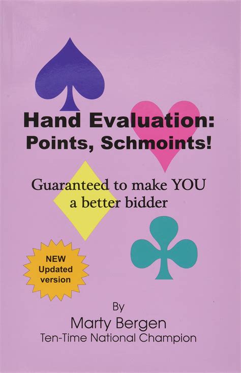 Hand Evaluation Points Schmoints By Marty Bergen Goodreads