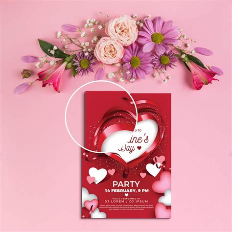 Free Valentines Day Card Mockup Psd Template Mockup Den