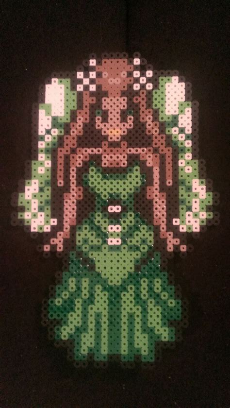 Zelda Link To The Past Great Fairy Green Pixel Art Bead Sprite Bead