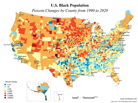 Us African American Population By County Vivid Maps Artofit