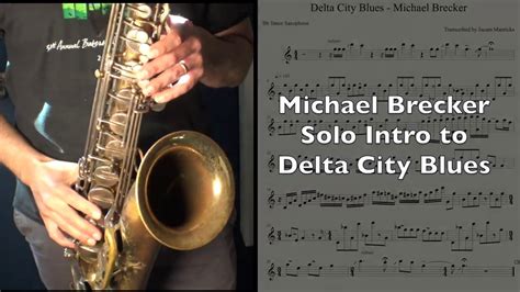 Delta City Blues Solo Sax Intro Youtube