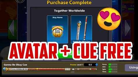 I send email support of m. GONNA BE OK CUE + STAY HOME AVATAR | 8 Ball Pool Rewards ...