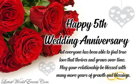 5th Wedding Anniversary Wishes Messages Images Latest World Events