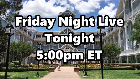 Friday Night Live Stream Announcement 1 22 21 Walt Disney World