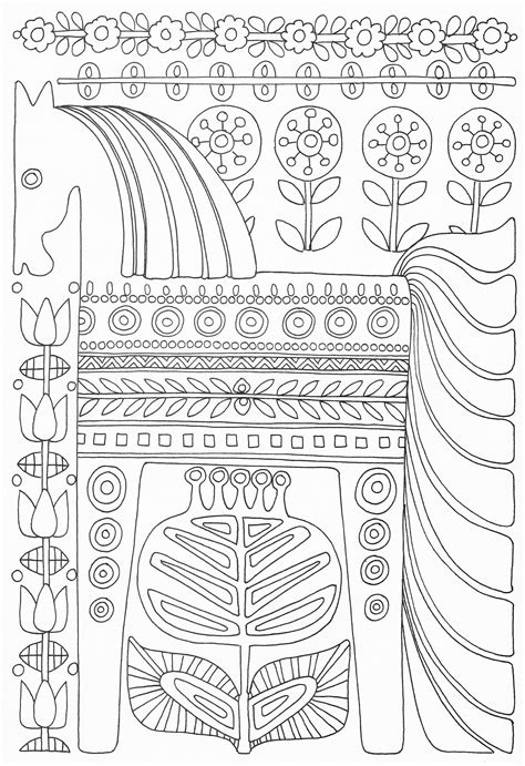 Printable Folk Art Coloring Pages