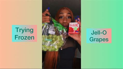 Making Viral Frozen Jell O Grapes Youtube