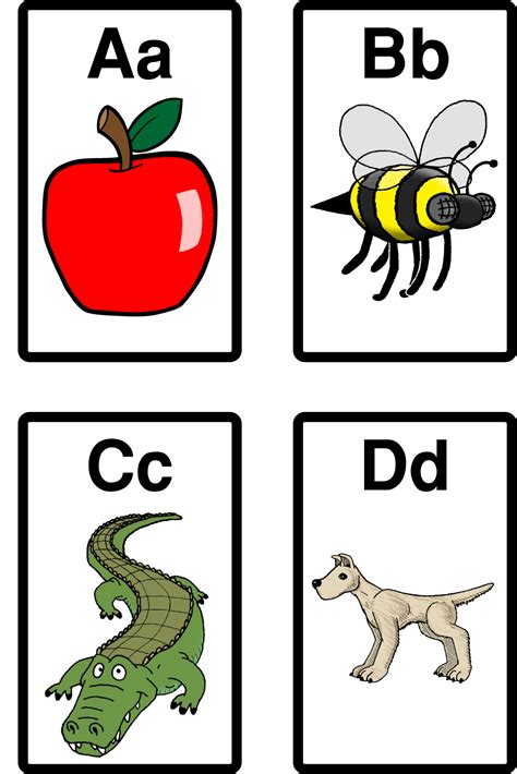 Let's take a look at what they are and how you can use them. The Eighth Day: Alphabet flash cards (A-D)