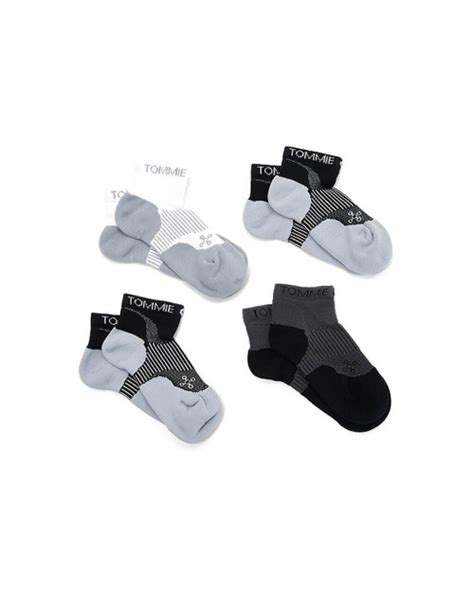 Womens 4 Pack Performance Compression Ankle Socks
