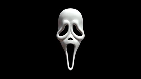 Scream Ghost Face Mask 3d Model Ubicaciondepersonascdmxgobmx