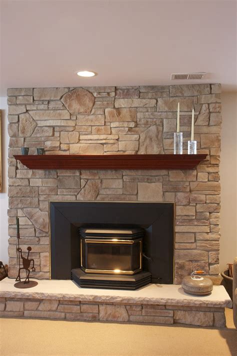 26 best of faux stone fireplace surround kits; Stone Fireplace Mantels with Chimney - Traba Homes