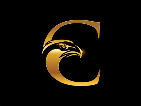 Golden Eagle Letter C Emblem 1314082 Download Free Vectors Clipart