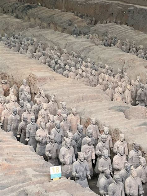 terracotta warriors underground army of emperor qin shihuang editorial photography image of