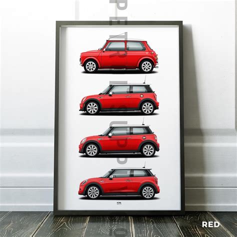 Mini Cooper Evolution Poster Mk7 R50r53 R56 And F56 Etsyde