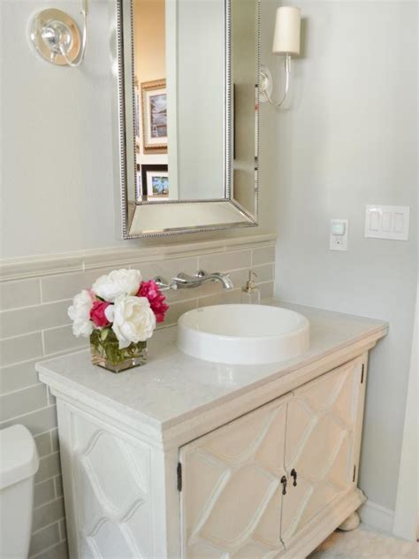 All we want now is champagne hardware. Before-and-After Bathroom Remodels on a Budget | HGTV