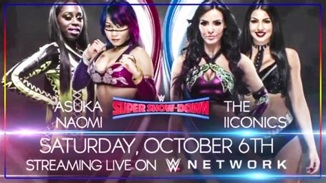 WWE Super Show Down 2018 Asuka Naomi Vs The IIconics 2k18 Gameplay