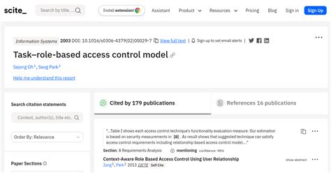 Taskrole Based Access Control Model Scite Report