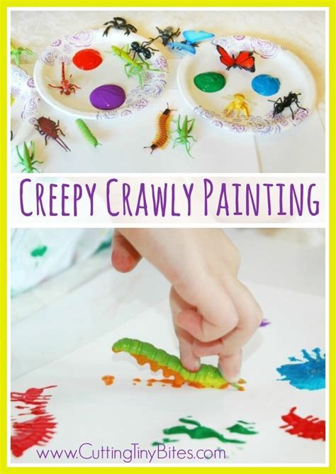 Creepy Crawly Bug Painting Camping Crafts For Toddlers Tent Craft